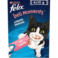 Produktbild von Felix Deli Moments Lachs Creme Leckerli für Katzen 12x10g