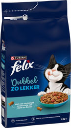 Felix Doppelt lecker Katzenfutter Lachs und Fisch für erwachsene Katzen 4 kg – Bild 1 von 2