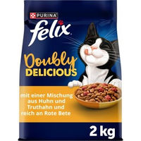 Produktbild von Felix Doppelt Lecker Trockenfutter für Katzen Adult Geflügel