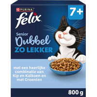 Produktbild von Felix Doppelt So Lecker Katzenfutter Senior Huhn und Truthahn 800 g