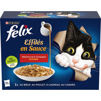 Produktbild von Felix Gravy Lover Katzen Nassfutter Stückchen in Sauce für erwachsene Katzen Mix 48 x 85 g - 48 x 85 g