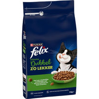 Produktbild von Felix Inhome Doppelt Lecker Katzenfutter Huhn & Truthahn für erwachsene Wohnungskatzen 4 kg