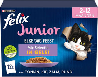 Felix Jeden Tag Party Junior Katzenfutter Kitten 24 x 85 g – Bild 1 von 3
