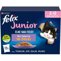 Produktbild von Felix Jeden Tag Party Junior Katzenfutter Kitten 24 x 85 g