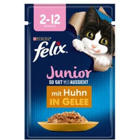 Produktbild von Felix Junior Kitten Nassfutter Huhn in Gelee 104x85 g - 104 x 85 g