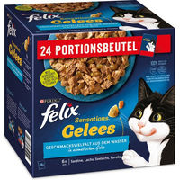 Produktbild von Felix Katzen-Nassfutter Fisch Stückchen in Gelee Adult 4 x 85 g ohne Konservierungsstoffe und Farbstoffe - 4 x 85 g