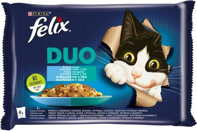 Felix Katzen Nassfutter Geschmacksvielfalt aus dem Wasser Adult ohne künstliche Aromastoffe 4x85 g – Bild 1 von 1