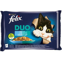 Produktbild von Felix Katzen Nassfutter Geschmacksvielfalt aus dem Wasser Adult ohne künstliche Aromastoffe 4x85 g