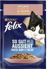 Felix Katzen Nassfutter Lachs in Gelee für erwachsene Katzen 26x85g - 26 x 85 g – Bild 1 von 5