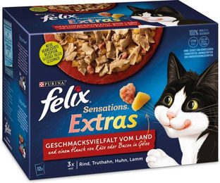 Felix Katzen-Nassfutter Lamm Stückchen in Gelee Adult 72 x 85 g - 6 x 85 g – Bild 1 von 9