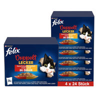 Produktbild von Felix Katzen Nassfutter Stückchen in Gelee Adult 24 x 85 g - 96 x 85 g