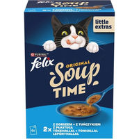 Produktbild von Felix Katzen-Suppe Fischgeschmack mit Thunfisch für erwachsene Katzen 6x48g