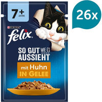 Produktbild von Felix Katzenfutter Senior Huhn in Gelee 26x85g