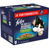 Produktbild von Felix Katzenfutter So gut wie es aussieht Stückchen in Gelee mit Gemüse 24 x 85 g - 24 x 85 g