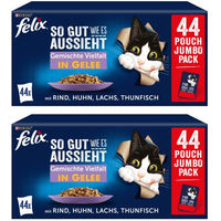 Produktbild von Felix Katzenfutter Stückchen in Gelee Gemischte Vielfalt Adult 88x85g