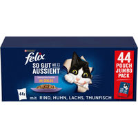 Produktbild von Felix Katzenfutter Stückchen in Gelee Gemischte Vielfalt Adult 88x85g