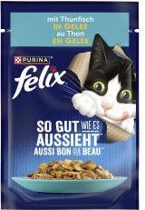 Felix Katzenfutter Thunfisch Stückchen in Gelee 85 g - 85 g – Bild 1 von 4