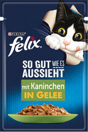 Felix Katzennahrung Kaninchen Stückchen in Sauce für erwachsene Katzen 26 x 85 g – Bild 1 von 1