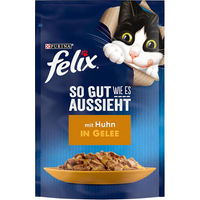 Produktbild von Felix Katzennahrung Senior Huhn Stückchen in Gelee 26 x 85 g