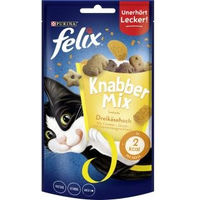 Produktbild von Felix Knabber Mix Dreikäsehoch Leckerli für Katzen Adult 60 g - 60 g