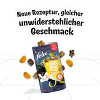 Produktbild von Felix KnabberMix Dreikäsehoch Leckerli für Katzen 8x60g - 8 x 60 g