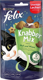 Felix KnabberMix Hof und Wiese Leckerli für Katzen mit Ente Truthahn und Kaninchen 60 g - 60 g – Bild 1 von 2