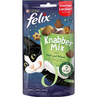 Produktbild von Felix KnabberMix Hof und Wiese Leckerli für Katzen mit Ente Truthahn und Kaninchen 60 g - 60 g