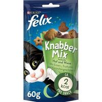 Produktbild von Felix KnabberMix Hof & Wiese Leckerli für Katzen 8x60g - 8 x 60 g