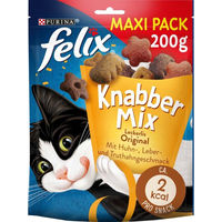 Produktbild von Felix KnabberMix Katzensnack bunter Mix Huhn und Truthahn für erwachsene Katzen 5x200g