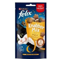 Produktbild von Felix KnabberMix Leckerlis für Katzen Adult Huhn Truthahn Fisch 60 g - 4 x 60 g