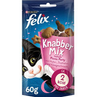 Produktbild von Felix KnabberMix Picnic Party Katzensnack Huhn und Truthahn für erwachsene Katzen 4x60g