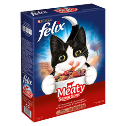 Felix Meaty Sensations Katzenfutter mit Rind, Huhn und Gemüse 1 kg - 1 kg – Bild 1 von 3
