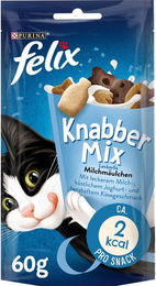 Produktbild von Felix Milchmäulchen KnabberMix Katzensnack für erwachsene Katzen 4x60g