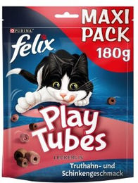 Felix Play Tubes Katzen Leckerli Truthahn und Schwein 5x180g - 5 x 180 g – Bild 1 von 2