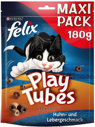 Produktbild von FELIX Play Tubes Katzensnack Huhn für erwachsene Katzen 5x180g