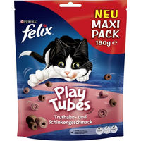 Produktbild von Felix Play Tubes Katzensnack Truthahn und Schwein für erwachsene Katzen 180g