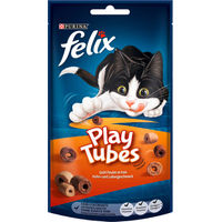 Produktbild von Felix Play Tubes Knusper-Leckerlis Huhn für ausgewachsene Katzen 400g