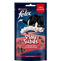 Produktbild von Felix Play Tubes Leckerli Truthahn und Schwein für Katzen 50g