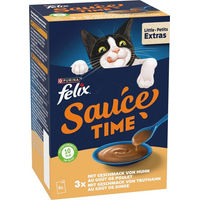 Produktbild von Felix Sauce-Time Huhn Truthahn Katzenfutter 24 x 40 g