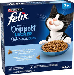 Produktbild von Felix Senior Nassfutter Geflügel ohne Farb- und Aromastoffe 800 g