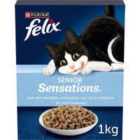 Produktbild von Felix Senior Sensations Katzenfutter Huhn und Gemüse 1 kg