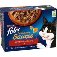 Produktbild von Felix Sensations Countryside Box Katzen Nassfutter Stückchen in Sauce 12 x 85 g
