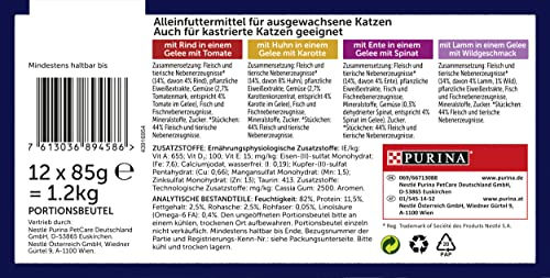 Felix Sensations Gelee Geschmacksvielfalt vom Land Katzen Nassfutter für sterilisierte adulte Katzen 12x85g - 12 x 85 g – Bild 1 von 8