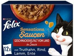 Felix Sensations Geschmacksvielfalt vom Land Stückchen in Sauce für Katzen Adult 12 x 85 g - 12 x 85 g – Bild 1 von 9