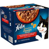Produktbild von Felix Sensations Katzenfutter Stückchen in Sauce Adult 24 x 85 g - 24 x 85 g