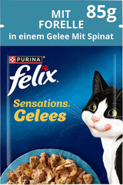 Felix Sensations Katzennahrung Forelle in Gelee für erwachsene Katzen 26 x 85 g – Bild 1 von 1