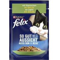 Produktbild von Felix So gut wie es aussieht Katzen Nassfutter Kaninchen in Gelee für Adult ohne Farb- und Aromastoffe sowie Konservierungsstoffe 26x85g - 26 x 85 g