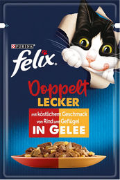 Felix So Gut Wie Es Aussieht Katzen Nassfutter Rind und Geflügel mit Stückchen in Sauce für adulte Katzen 26 x 85 g – Bild 1 von 1