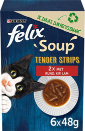 Felix Soup Farm Selectie Katzen-Suppe 12 x 48 g – Bild 1 von 2