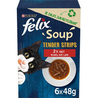 Produktbild von Felix Soup Farm Selectie Katzen-Suppe 12 x 48 g